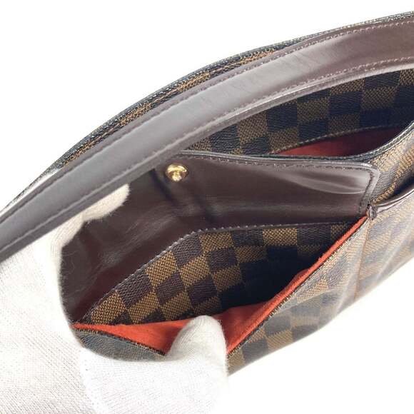 LOUIS VUITTON Authentic Brown Damier Canvas Shoulder Bag